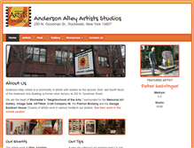 Tablet Screenshot of andersonalleyartists.com